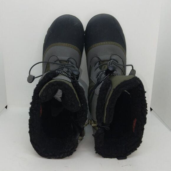 Thermolite Ecomode Boys Pre-owned Insulated Gray & Green Winter Boots - sz. 4 - Picture 4 of 8